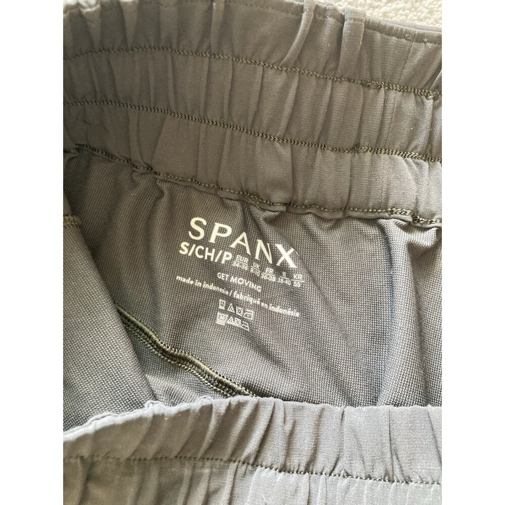 SPANX Out Of Office Trouser Size S Dk Olive Stretch Comfort Pants Capri Lounge - Picture 7 of 9